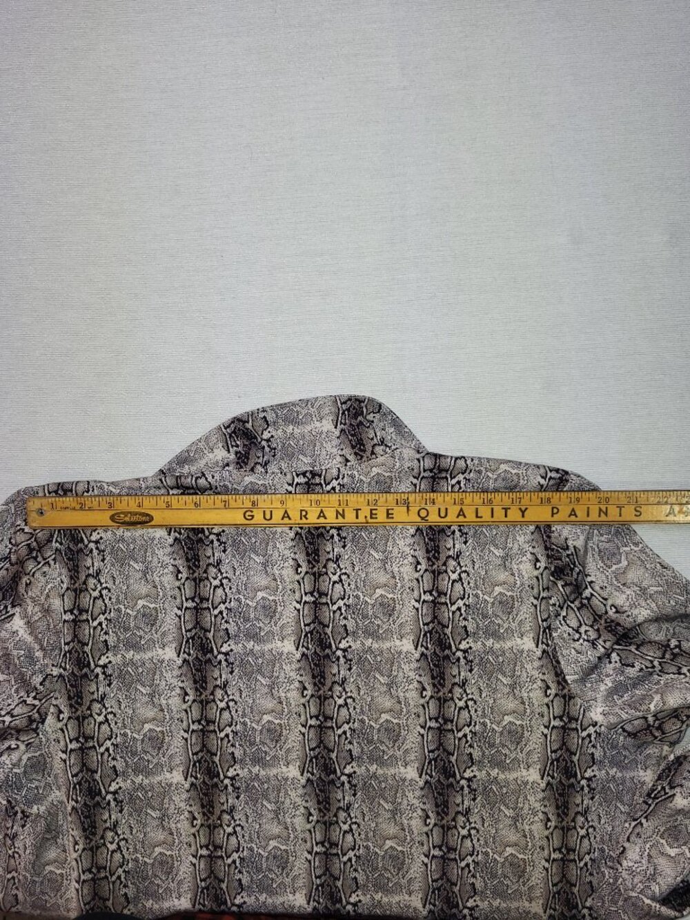 Joseph Ribkoff Snakeskin Print Open Front Long Duster Blazer Jacket Size 18 - Picture 8 of 11